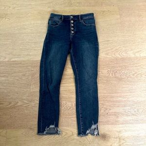 Abercrombie & Fitch High Rise Super Skinny Ankle Jeans